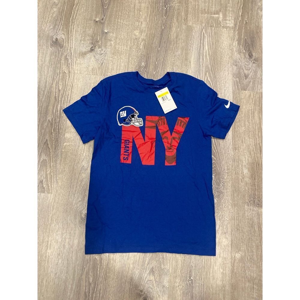 Nike New York Giants NFL T-Shirt Mens Small Blue Statue of Liberty